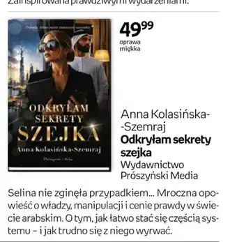 Książka Odkryłam sekrety szejka Anna Kolasińska-Szemraj