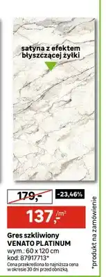 Leroy Merlin Gres szkliwny Venato Platinum oferta