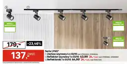 Leroy Merlin Zestaw szynowy 4 x GU10 Lynx oferta