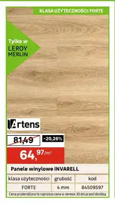 Leroy Merlin Panele winylowe Artens Invarell oferta