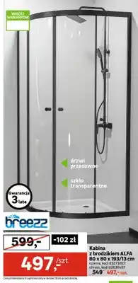 Leroy Merlin Kabina z brodzikiem Alfa Breezz oferta