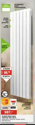 Leroy Merlin Grzejnik dekoracyjny Equation Vertical 180x52 cm oferta