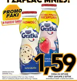 Kupiec Jogurt pitny Gratka do picia stracciatella Danone oferta