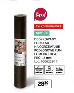 Komfort Dedykowany podkład na ogrzewanie podłogowe Pum Comfort Heat Pro 1,5 mm oferta