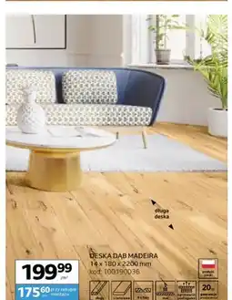 Komfort Deska dąb Madeira Barlinek 14x180x2200 mm oferta