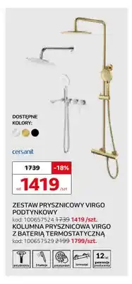 Komfort Zestaw prysznicowy Cersanit Virgo podtynkowy oferta