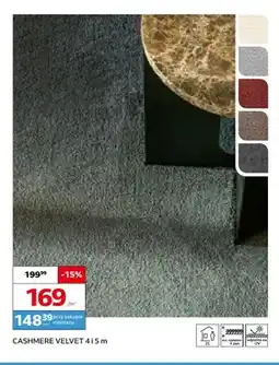 Komfort Wykładzina dywanowa Cashmere Velvet 4 i 5 m oferta