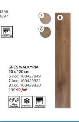 Komfort Gres Walkyria 20x120 cm kod oferta