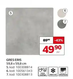 Komfort Gres Cersanit Eris 59,8x59,8 cm wzór oferta