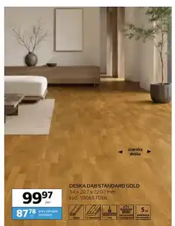 Komfort Deska dąb Standard Gold Barlinek 14x207x2200 mm oferta