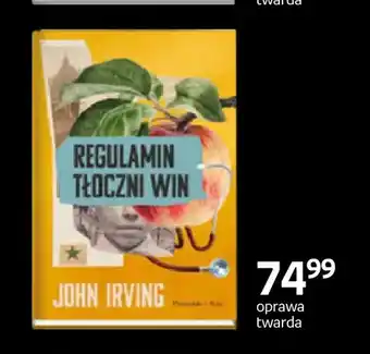 Empik Książka Regulamin tłoczni win John Irving oprawa twarda oferta