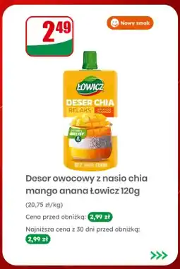 Dino Deser owocowy z nasionami chia mango ananas Łowicz oferta