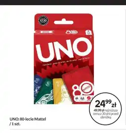 Empik Gra karciana UNO 80-lecie Mattel oferta