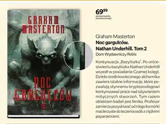 Książka Noc gargulców. Nathan Underhill. Tom 2 Graham Masterton