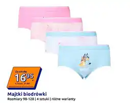Action Majtki biodrówki dziecięce Bluey 4-pak oferta