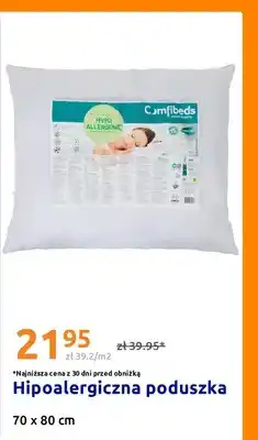 Action Hipoalergiczna poduszka Comfibeds 70x80 cm oferta