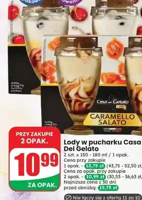 Lody w pucharku Casa Del Gelato Caramello Salato 2-pak