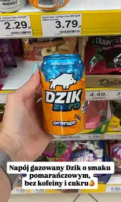 Dino Napój gazowany Dzik Zero Orange oferta