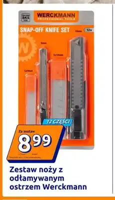 Action Zestaw noży z odłamywanym ostrzem Werckmann 12 części oferta