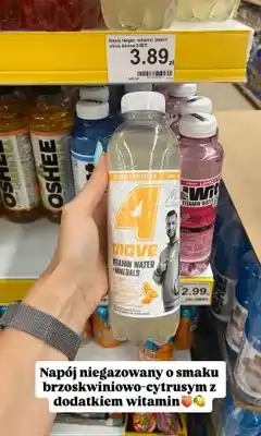 Dino Napój niegazowany 4 Move Vitamin Water brzoskwinia-cytrusy oferta