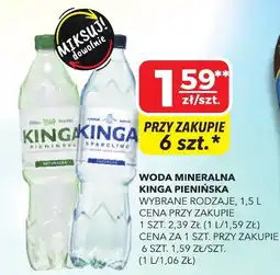 Top Market Woda mineralna Kinga Pienińska oferta