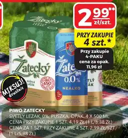 Top Market Piwo Zatecky Svetly Lezak 0% Puszka oferta
