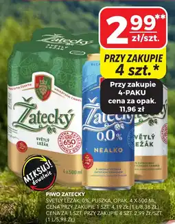 Top Market Piwo Zatecky Svetly Lezak 0% Puszka oferta