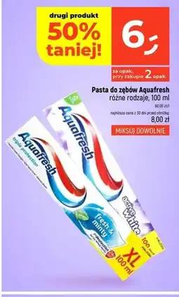 Dealz Pasta do zębów Aquafresh oferta