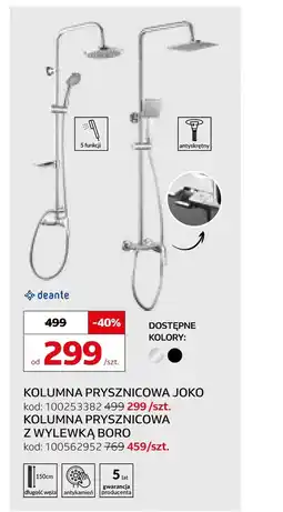 Komfort Kolumna prysznicowa Joko oferta