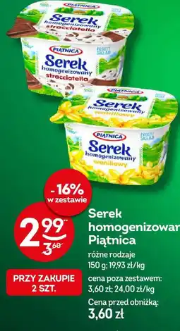 Żabka Serek homogenizowany Piątnica oferta