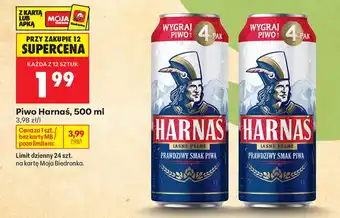 Biedronka Piwo Harnaś oferta