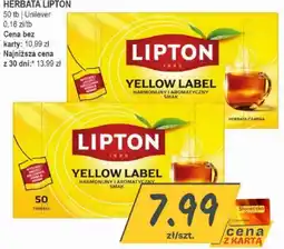 Słoneczko Herbata Lipton Yellow Label oferta