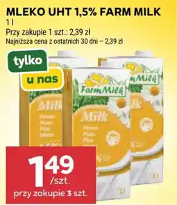 Stokrotka Market MLEKO UHT 1,5% FARM MILK oferta