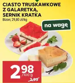 Stokrotka Market Ciasto truskawkowe z galaretką, sernik kratka oferta