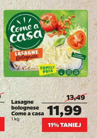 Netto Lasagne bolognese Come a casa oferta