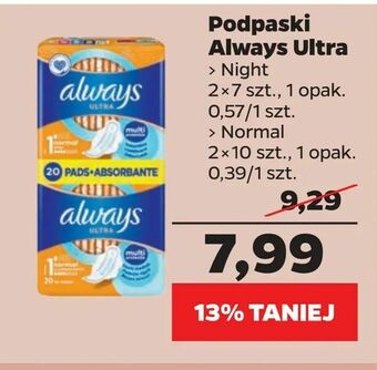 Netto Podpaski Always Ultra oferta