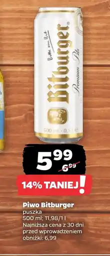 Netto Piwo Bitburger Pils oferta