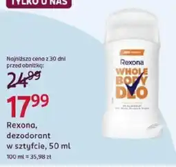 Rossmann Rexona Whole Body Dło oferta