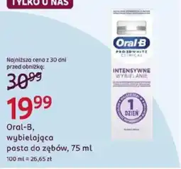 Rossmann Oral-B, wybielająca pasta do zębów oferta