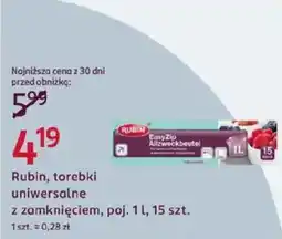 Rossmann Rubin, torebki uniwersalne z zamknięciem oferta