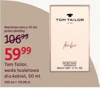 Rossmann Tom Tailor, woda toaletowa dla kobiet oferta