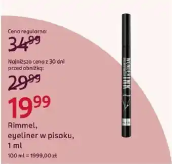 Rossmann Rimmel eyeliner w pisaku oferta