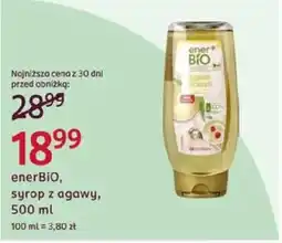 Rossmann enerBiO, syrop z agawy oferta