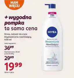 Rossmann Nivea Balsam do ciała Błyskawicznie Nawilżający oferta