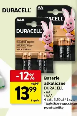 Intermarche Baterie alkaliczne duracell oferta