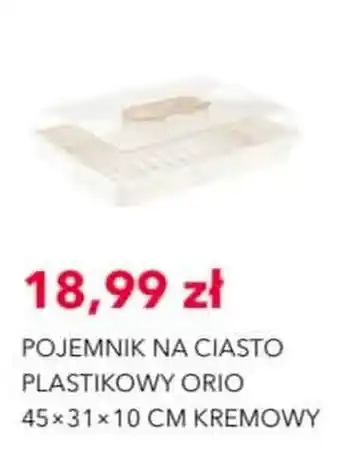 Pojemnik na ciasto plastikowy Orio
