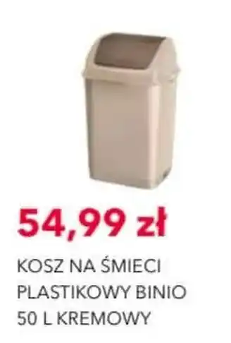 Kosz na śmieci plastikowy binio