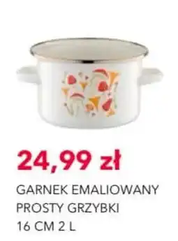 Nela Garnek Emaliowany Prosty Grzybki oferta