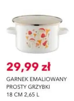 Nela Garnek Emaliowany Prosty Grzybki oferta