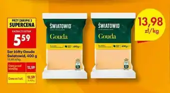 Biedronka Ser żółty Gouda Światowid, 400 g oferta